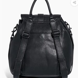 Aimee Kestenberg Saddle Up Black Leather Backpack